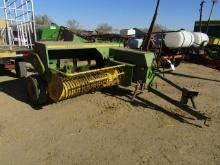 1767. 495-1283, JOHN DEERE 336 SQUARE BALER WITH # 30 EJECTOR, TAX / SIGN S