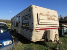100. 1988 TERRY 26 FT. TRAVEL TRAILER, GAS FURNACE, QUEEN BED, SHOWER, FRON