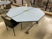 Table - 5' Folding Rollaway Octagon Fold-N-Roll 29"