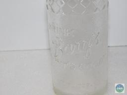 Drink Barq's Textured Glass Bottle Empty 12 oz