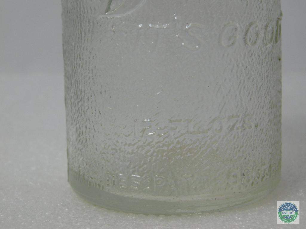 Drink Barq's Textured Glass Bottle Empty 12 oz