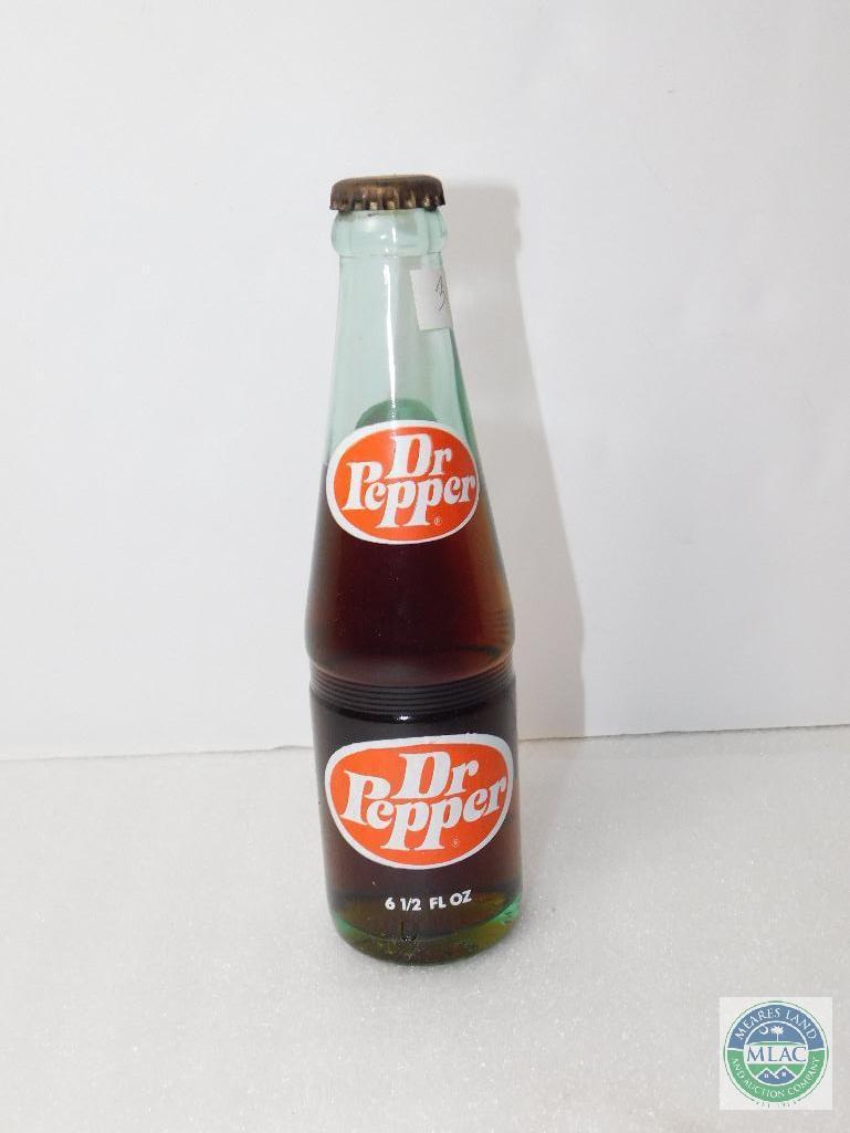 Dr Pepper 6.5 oz Bottle Full