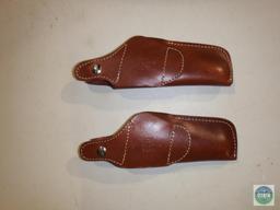 2 leather holsters, fits colt 1911