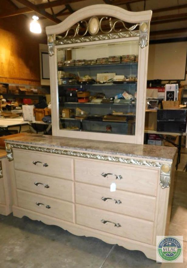 Ashley Furniture 6 Drawer Dresser with Mirror