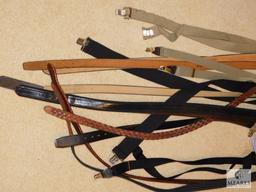 Lot Mens Leather Belts & Suspenders