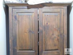 Large Solid Wood Wardrobe Cabinet
