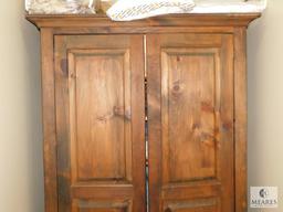 Large Solid Wood Wardrobe Cabinet