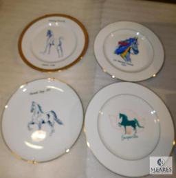 Lot of 4 Horse Plates