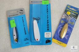 3 new assorted fishing spoons