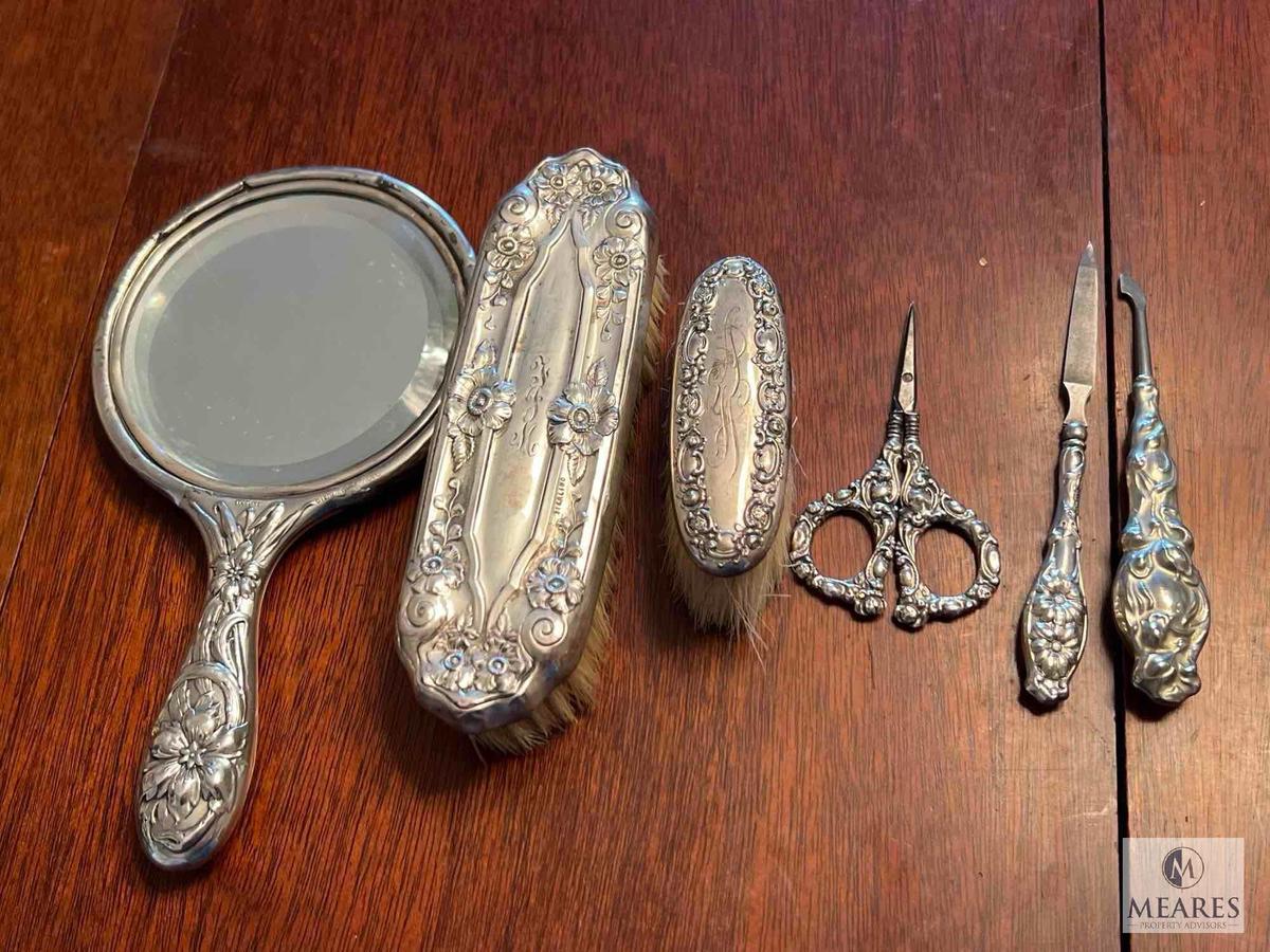 Antique Sterling Silver Vanity Set