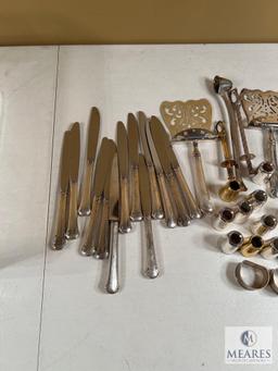 Silverplate Serving and Tableware Lot