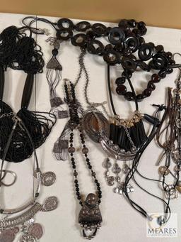 Lot of Ladies Fashion Necklaces - Many are Handmade