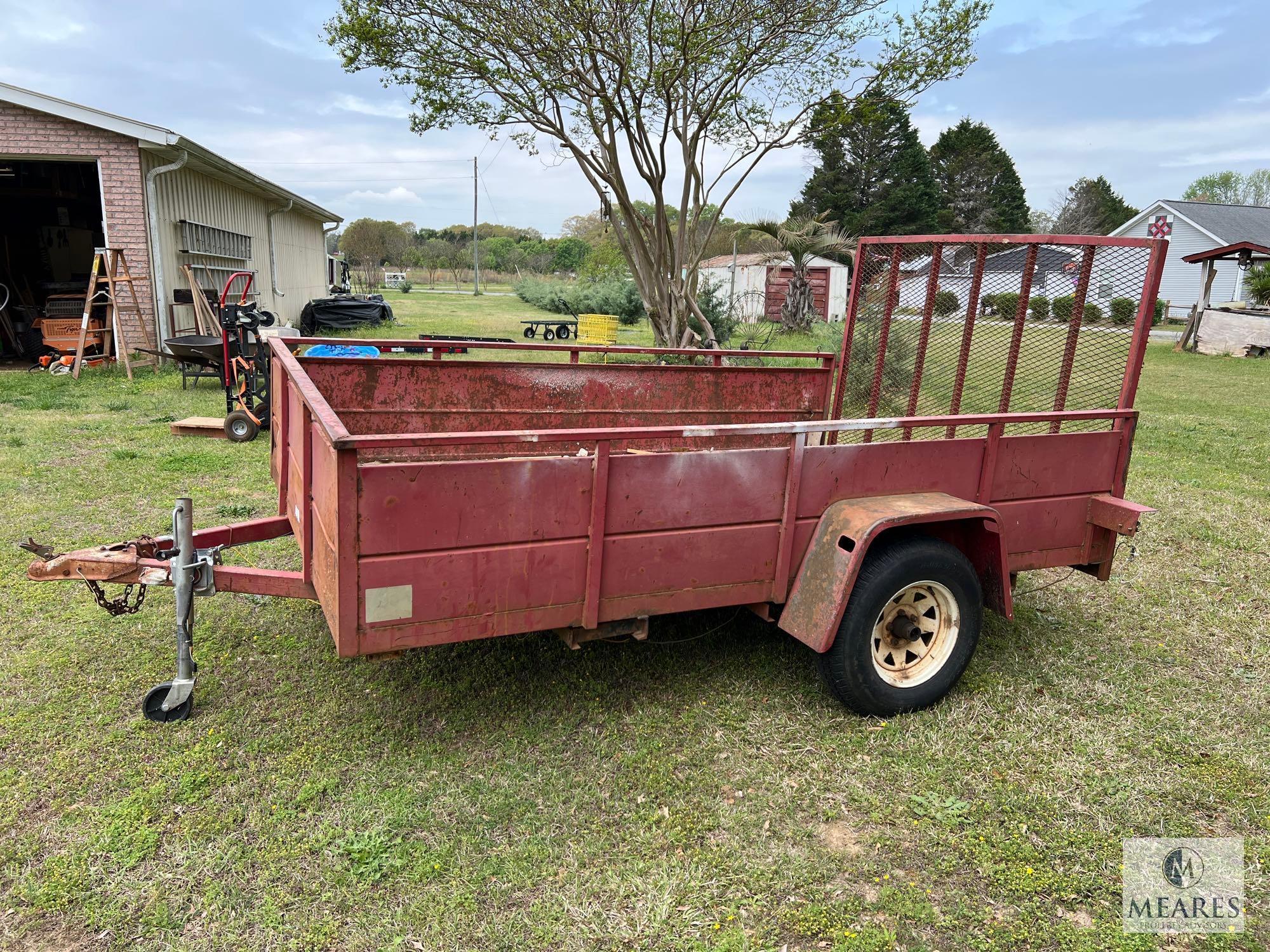 7 x 10 Single Axle Utility Trailer - NO TITLE