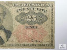 1874 25 Cents Fractional Currency, 5th Issue