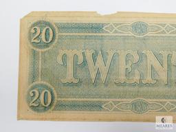 February 17th, 1864 $20.00 Confederate Note, Crisp UNC
