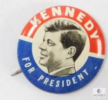 John F. Kennedy Original Campaign Pin, Mint Condition