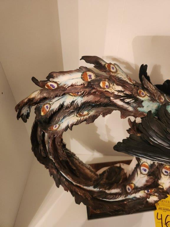 Giuseppe Armani Capodimonte "Peacock" Sculpture Limited Edition