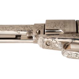 **Engraved 2nd Generation Colt Single Action Army Revolver with Mother of Pearl Grips in Factory Box