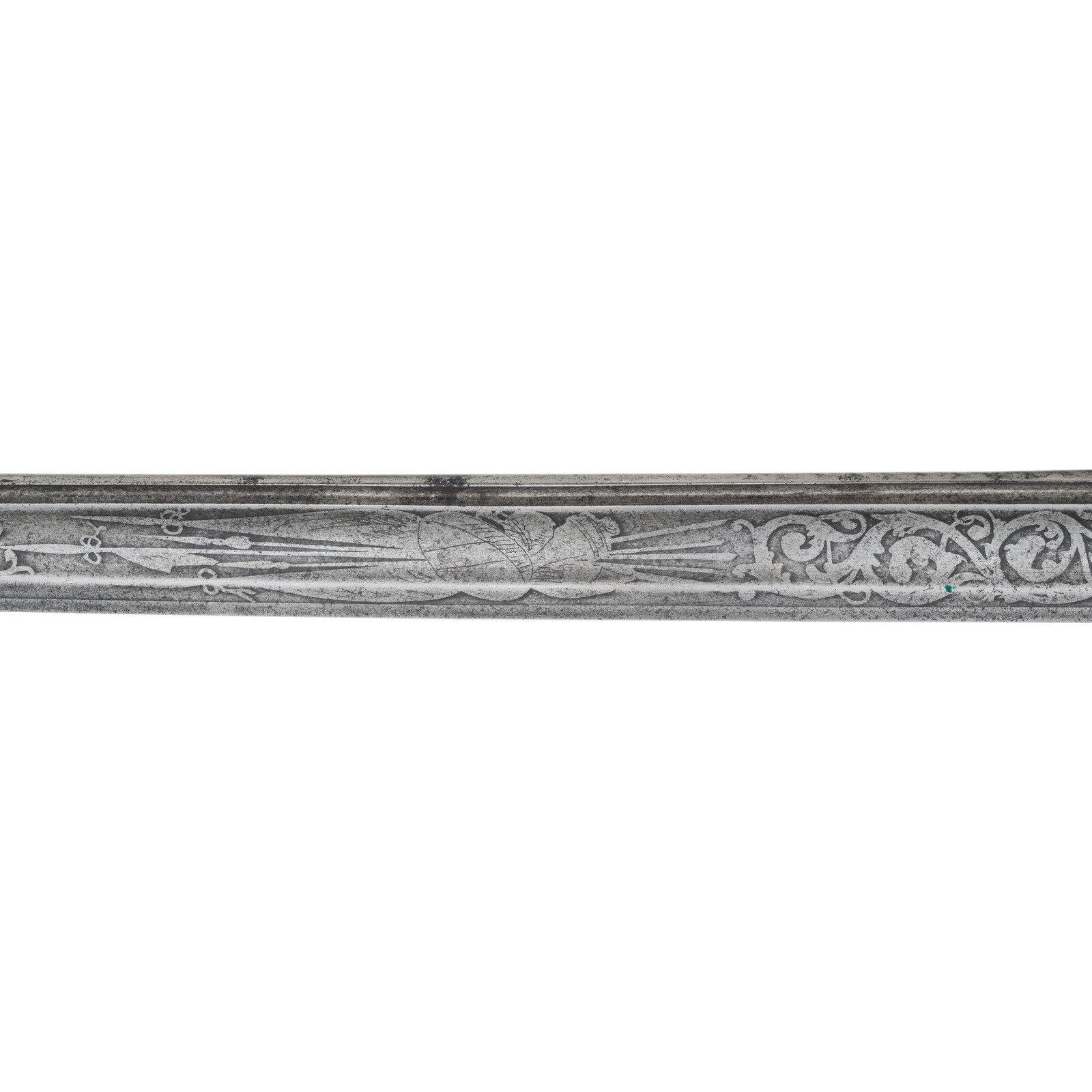 Non-Regulation Import Staff & Field Officers Sword of Capt. Albert Foster - 25th Mass Infantry