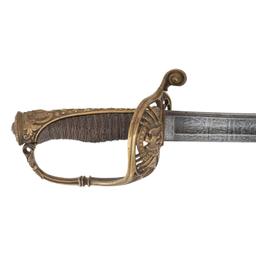 Non-Regulation Import Staff & Field Officers Sword of Capt. Albert Foster - 25th Mass Infantry