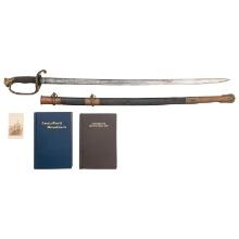 Schuyler, Hartley & Graham 1850 Foot Officers Sword of Capt. Charles Amory- POW at The Crater