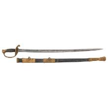 G.W. Simons & Bro. Retailed Collins Model 1850 Foot Officer's Sword of Capt. Joseph Vaughan