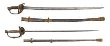 US M1850 Staff & Field Officers Sword & M1860 Staff & Field Officers Sword of Maj Gustavus Sniper