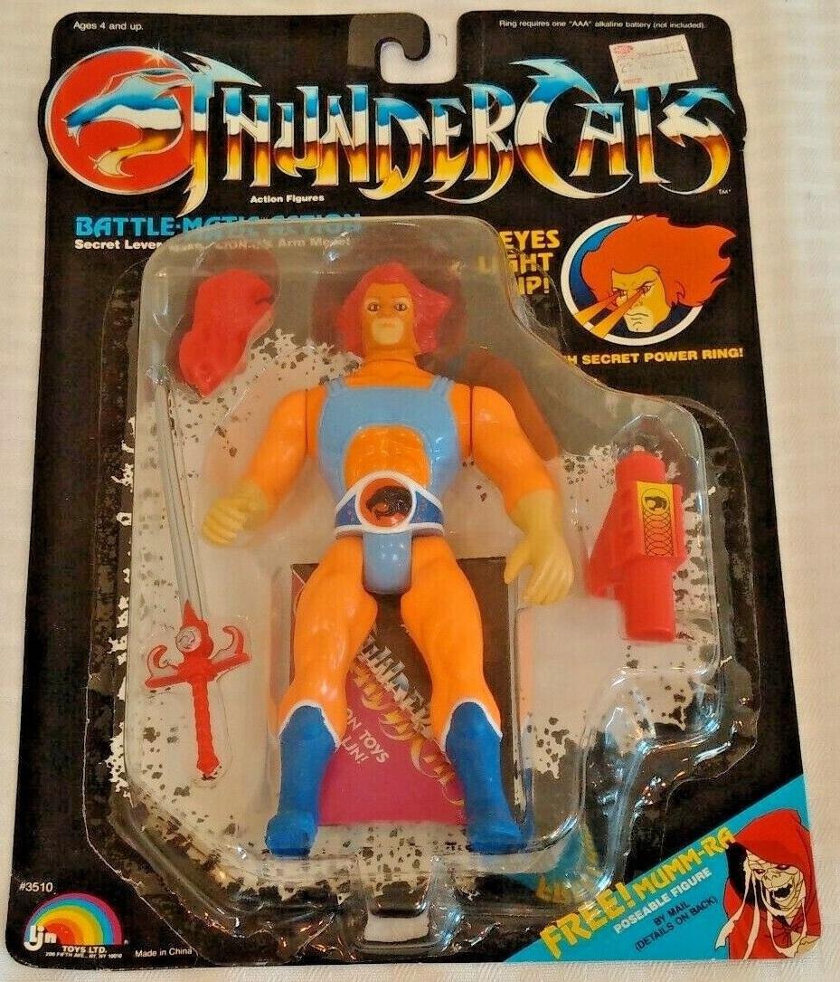 Vintage 1986 LJN MOC Figure Thundercats Lion-O Lion O Ring Sword Eyes Light Omen Rare Original TCats