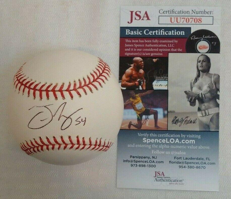 Trevor May Signed Autographed ROMLB Baseball MLB Selig JSA COA Mets Phillies MLB