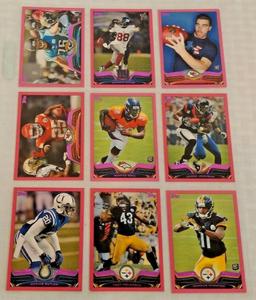 2013 2014 Topps Pink NFL Football 127 Card Lot Insert #'d Rookies Stars Travis Kelce RC Luck Cam