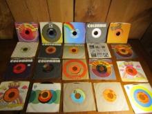Lot Of Twenty 45 R P M Country Vinyl Records W/ Sleeves