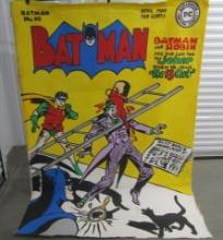 Large Batman D C Comics Hand Painted Poster On Canvas