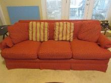 Traditional Southwood Furniture Sofa w/Pleated Skirt- 30"H x 80"