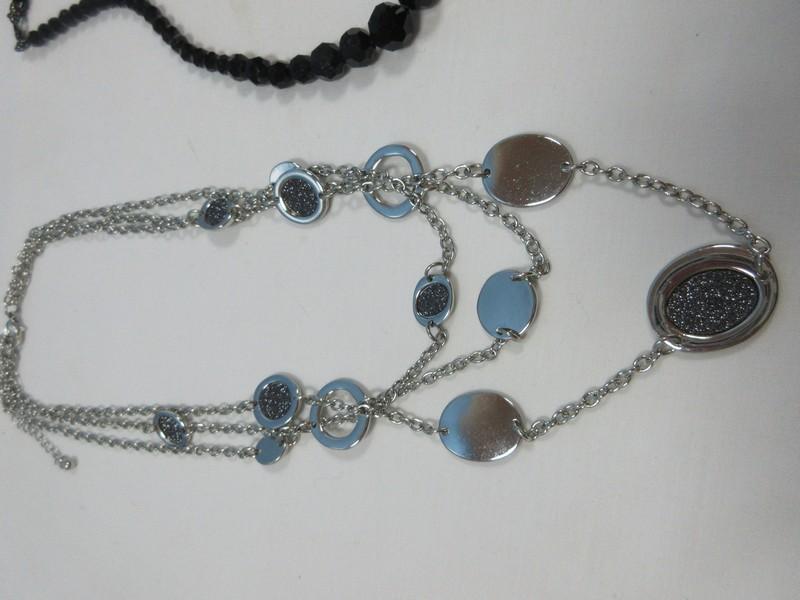 J.C. 6 Sterling Silver Chain w/Pearls