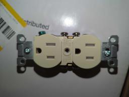 Box of 50 Leviton 15 Amp Tamper Resistant Duplex Outlet, Ivory, Retail Price $2/Each, Appears to be