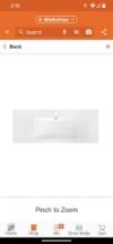 Streamline 47.2 in. Solid Surface Resin K-1203-SIN-48 Vanity Top, Appears to be New in Factory