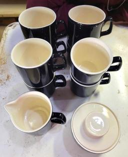 Coffee Cups, Sugar Bowl, and Creamer Dish $2 STS