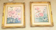 Pair of Oil Floral Paintings $2 STS
