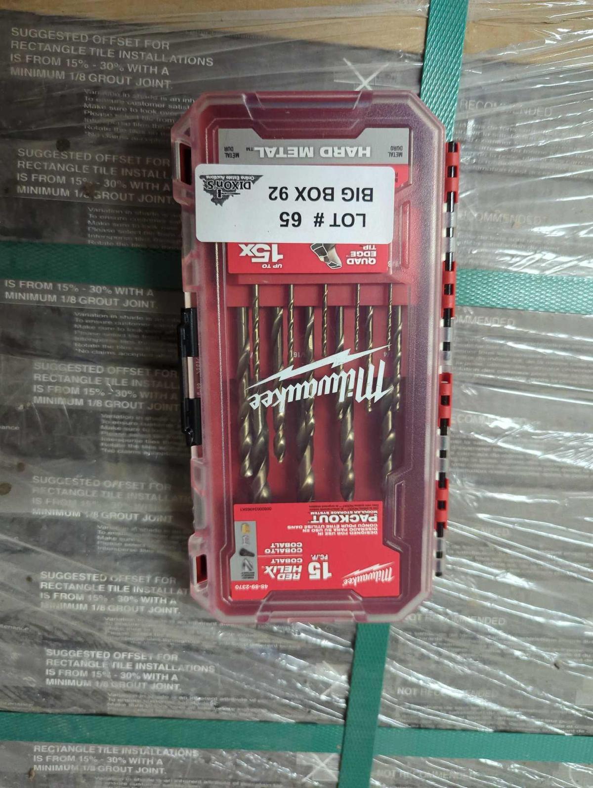 Milwaukee Cobalt Red Helix Drill Bit Set for Drill Drivers (15-Piece), Appears to be New in Open