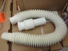 SIMPLE DRAIN 1-1/2 in. White Rubber Threaded All-in-One Drain Kit for Double Basin Sink, Retail