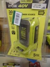 RYOBI (Tool Only) 40V 300-Watt Power Source (Tool Only), Retail Price $99, Appears to be New in Open