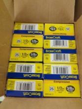 Box Lot of 20 BrassCraft 1/2 in. Compression Inlet x 3/8 in. Compression Outlet Brass Multi-Turn