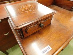 Victorian Walnut 4 Drawer Dresser with Glove Boxes