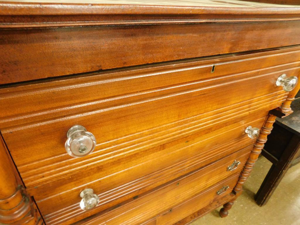 4 Drawer Highboy Dresser with Gallery