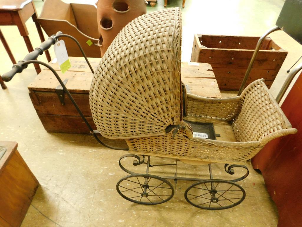 Wicker Doll Carriage