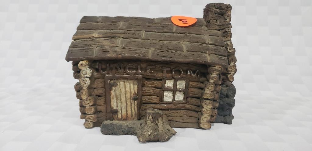 Dalton Pottery Log Cabin Bank