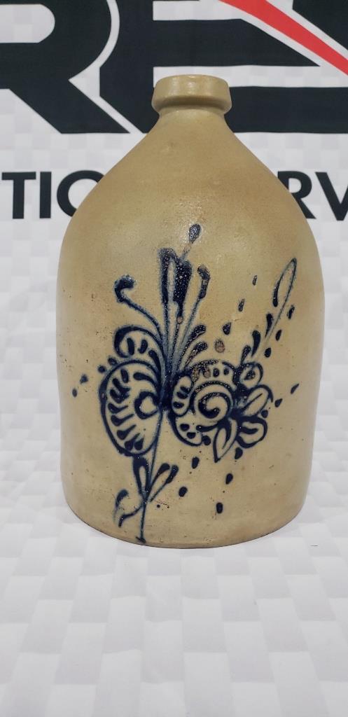 Decorated Stoneware Jug