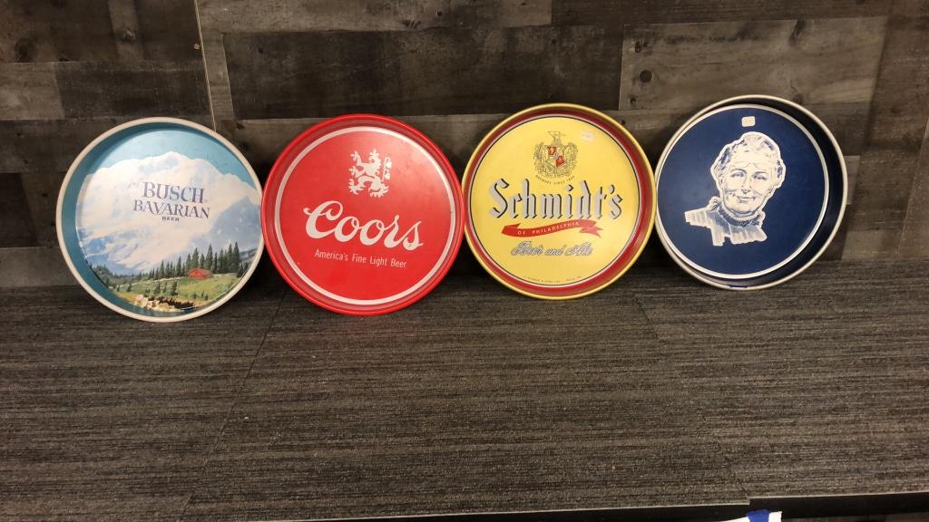 VINTAGE TRAYS: BUSCH, SCHMIDT'S, & MORE