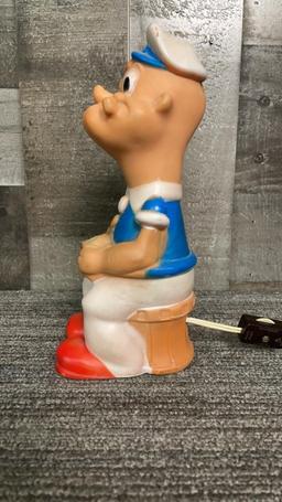 1950s POPEYE SQUEAKY TOY NIGHT LIGHT