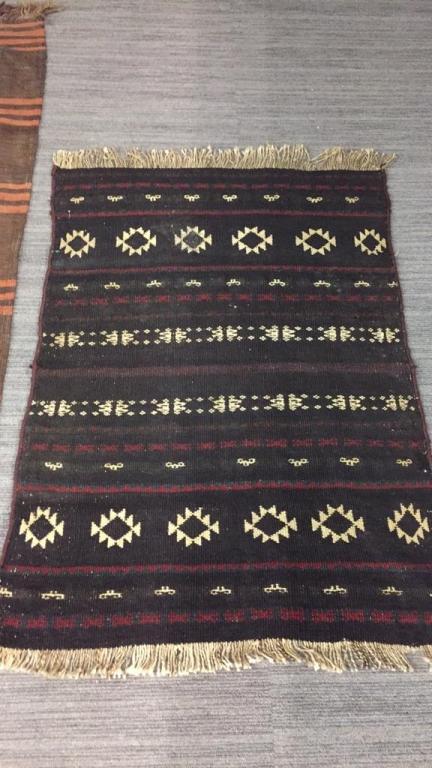 2) BROWN TONE NATIVE AMERICAN STYLE RUGS